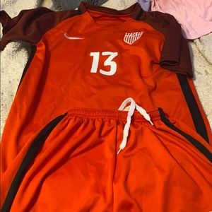 Girls soccer uniform